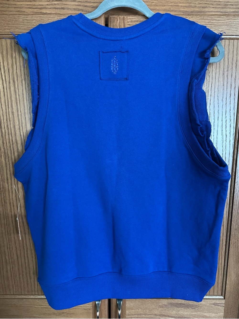 Free People Movement Flutter Tank Sweatshirt Electric Blue M NWT - Picture 8 of 8